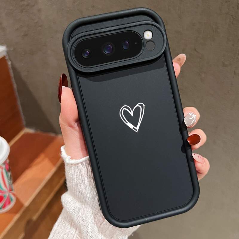Google Pixel 8A - Custodia morbida con motivo semplice amore