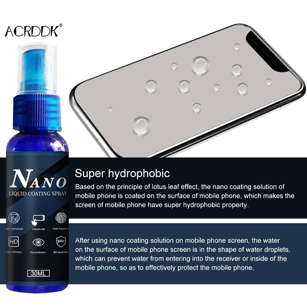 Oleophobic Coating Spray - Proteggi schermo in vetro liquido Nano