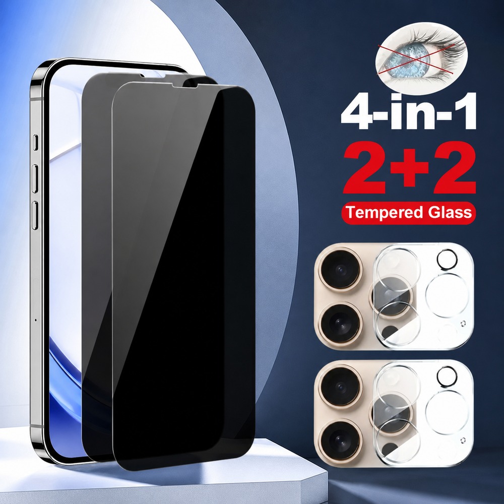Realme Gt 6 - 2+2PCS Vetro Temperato Privacy per Realme